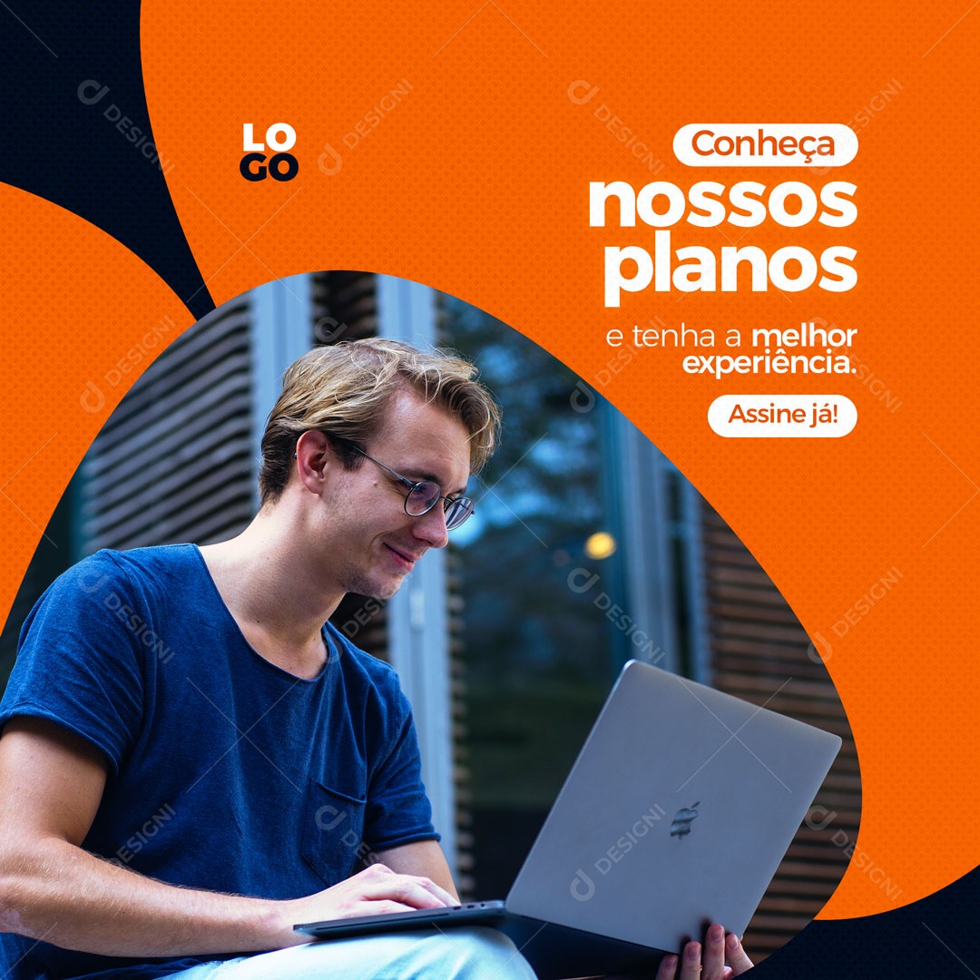 Conheça Nossos Planos Provedor de Internet Social Media PSD Editável