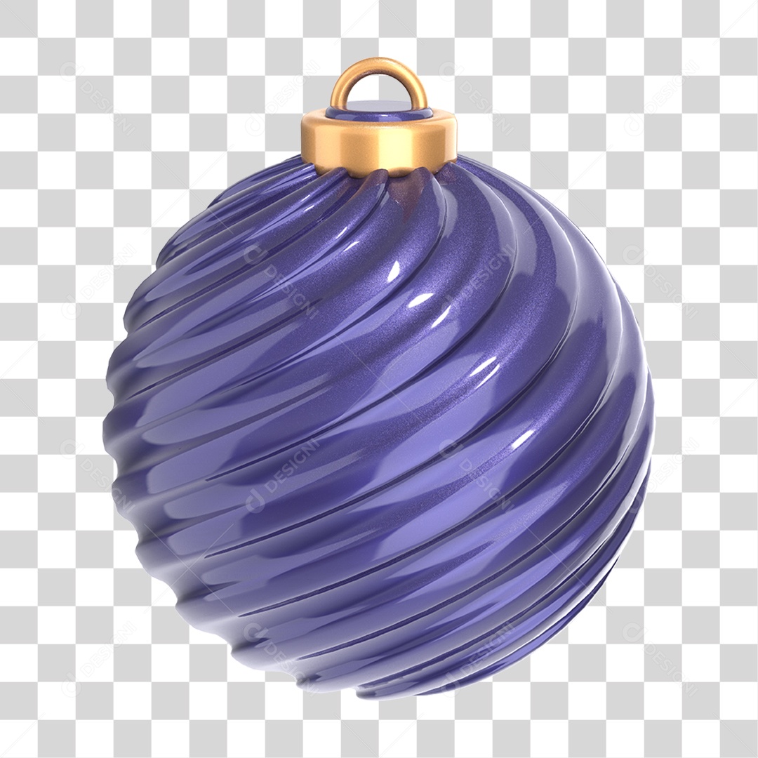 Bola de Enfeite de Natal PNG Transparente