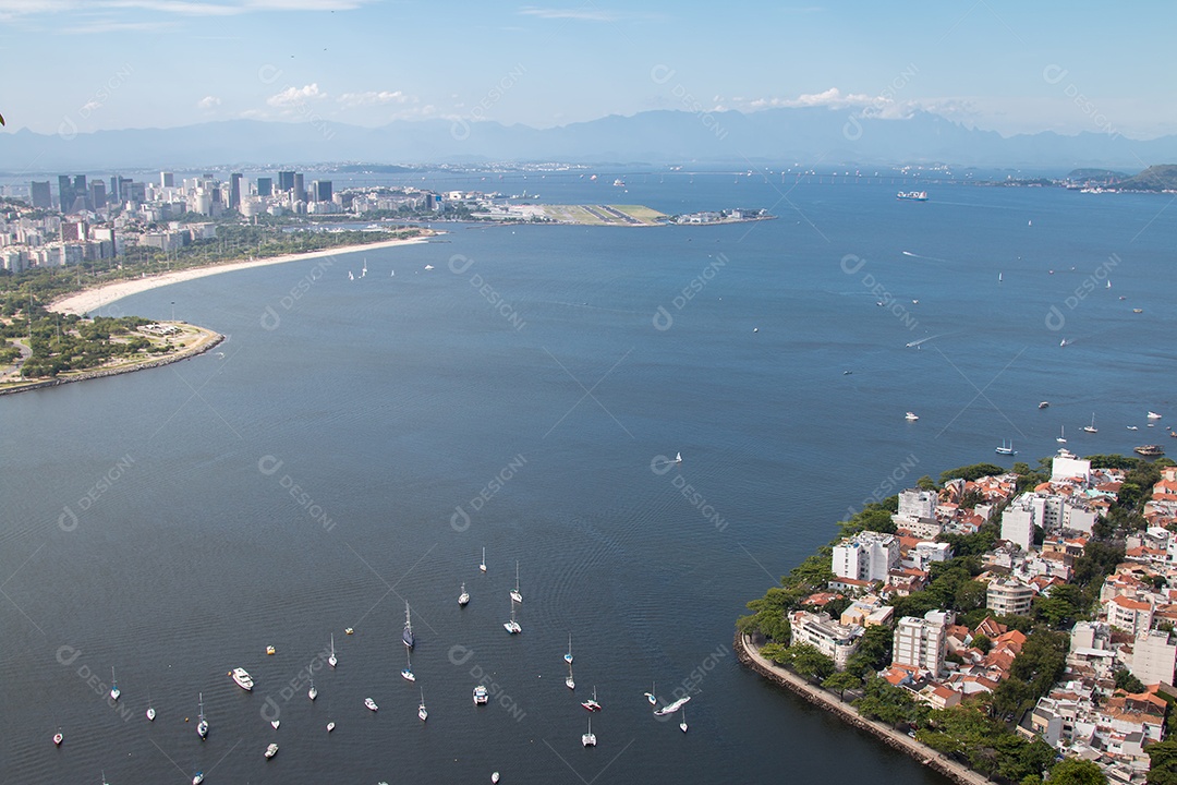 Vista aérea do Rio de Janeiro Brasil.