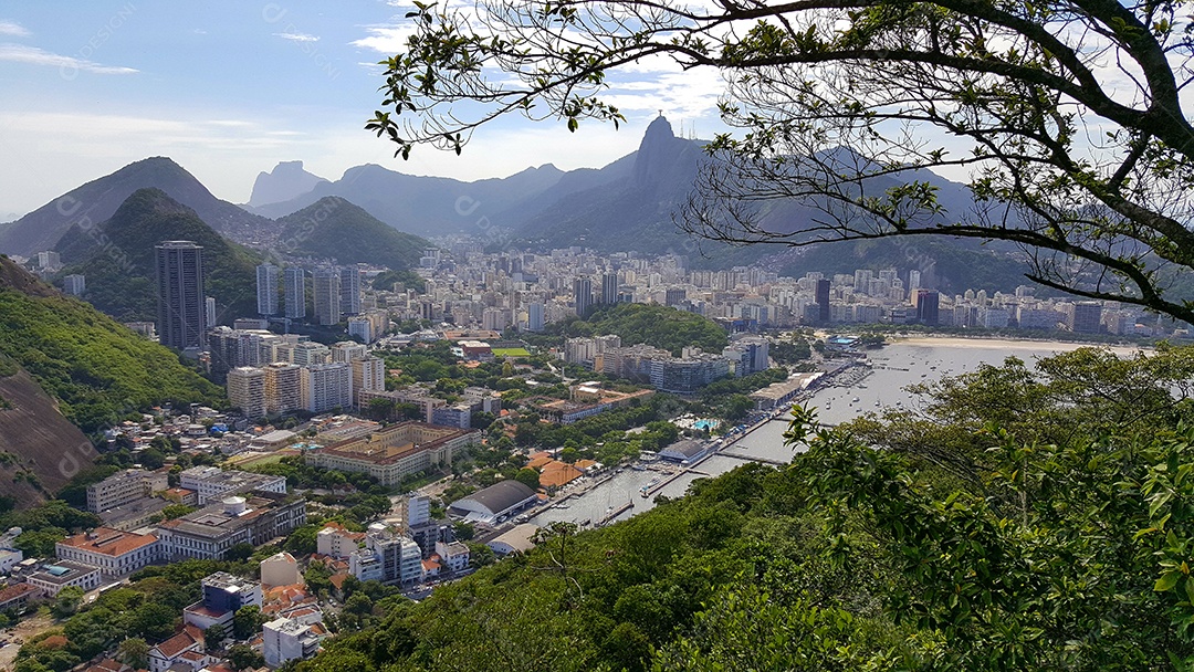 Vista aérea da cidade do Rio de Janeiro Brasil.