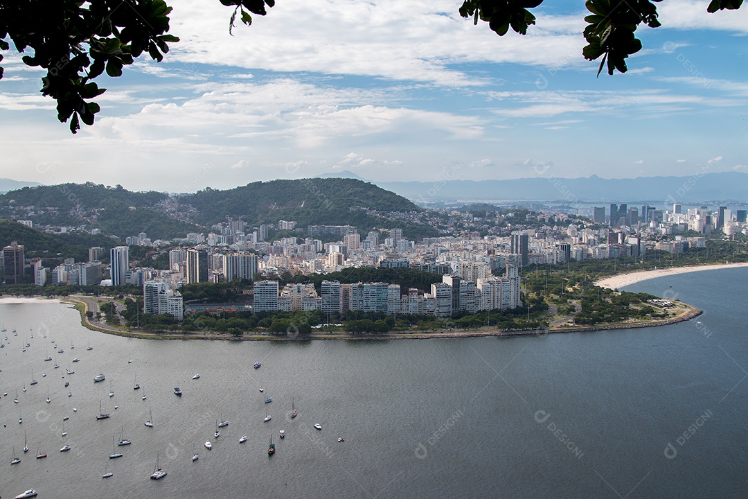 Vista aérea do Rio de Janeiro Brasil.