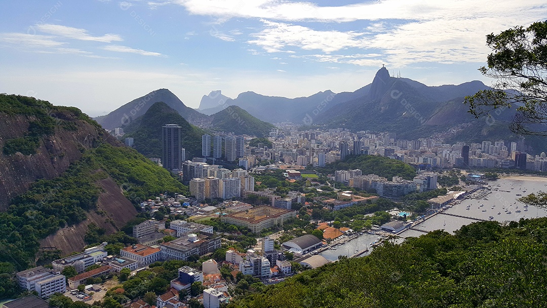 Vista aérea da cidade do Rio de Janeiro Brasil.