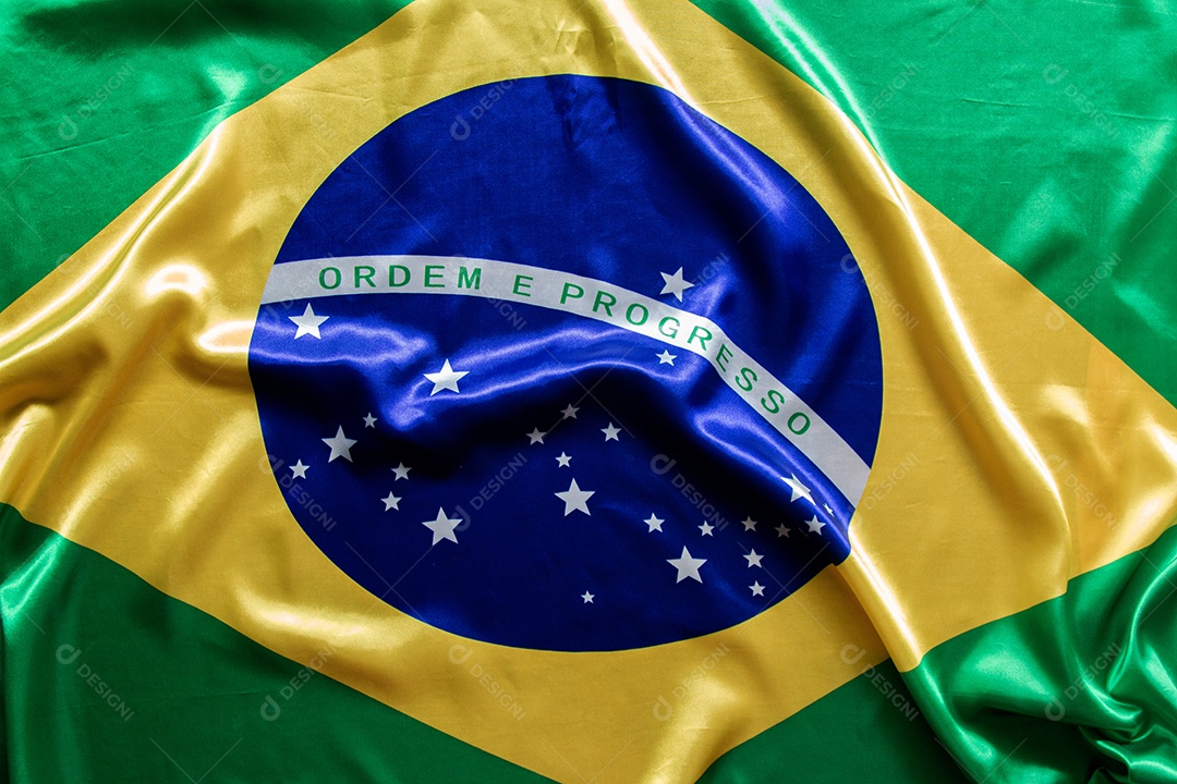 Bandeira brasileira com textura