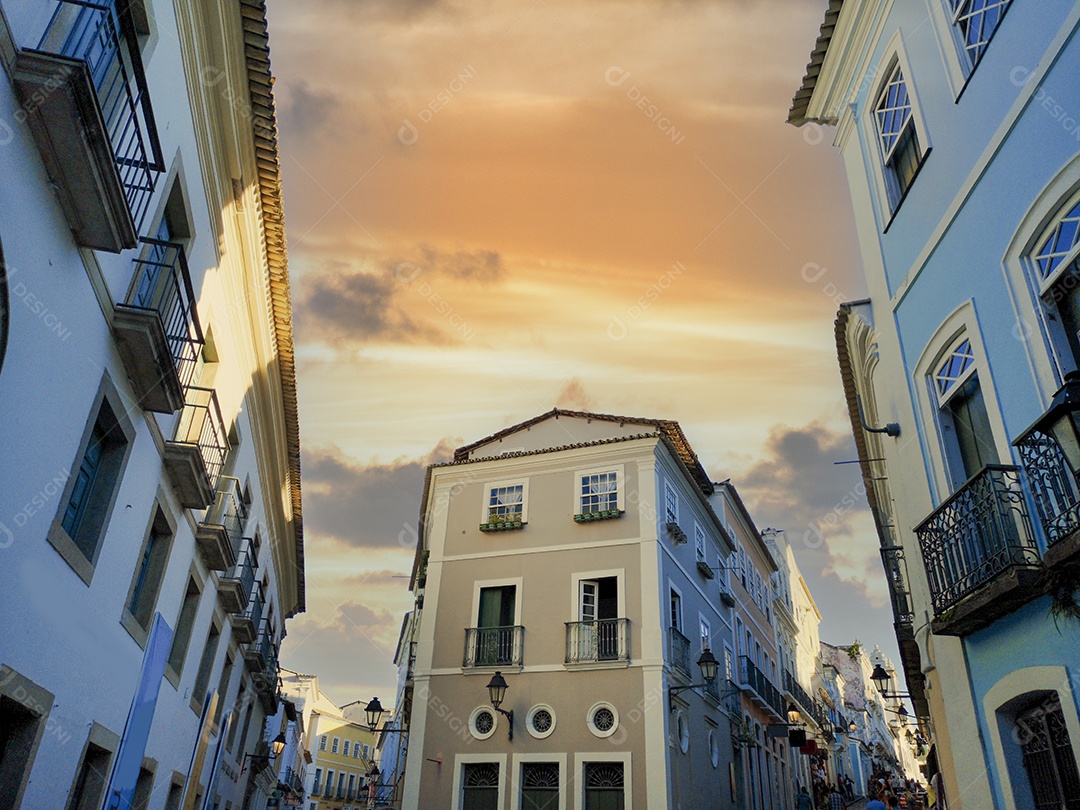 Centro histórico do Pelourinho de Salvador Bahia Brasil.