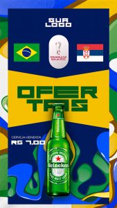 Social Media Ofertas Brasil Copa do Mundo Heineken PSD Editável