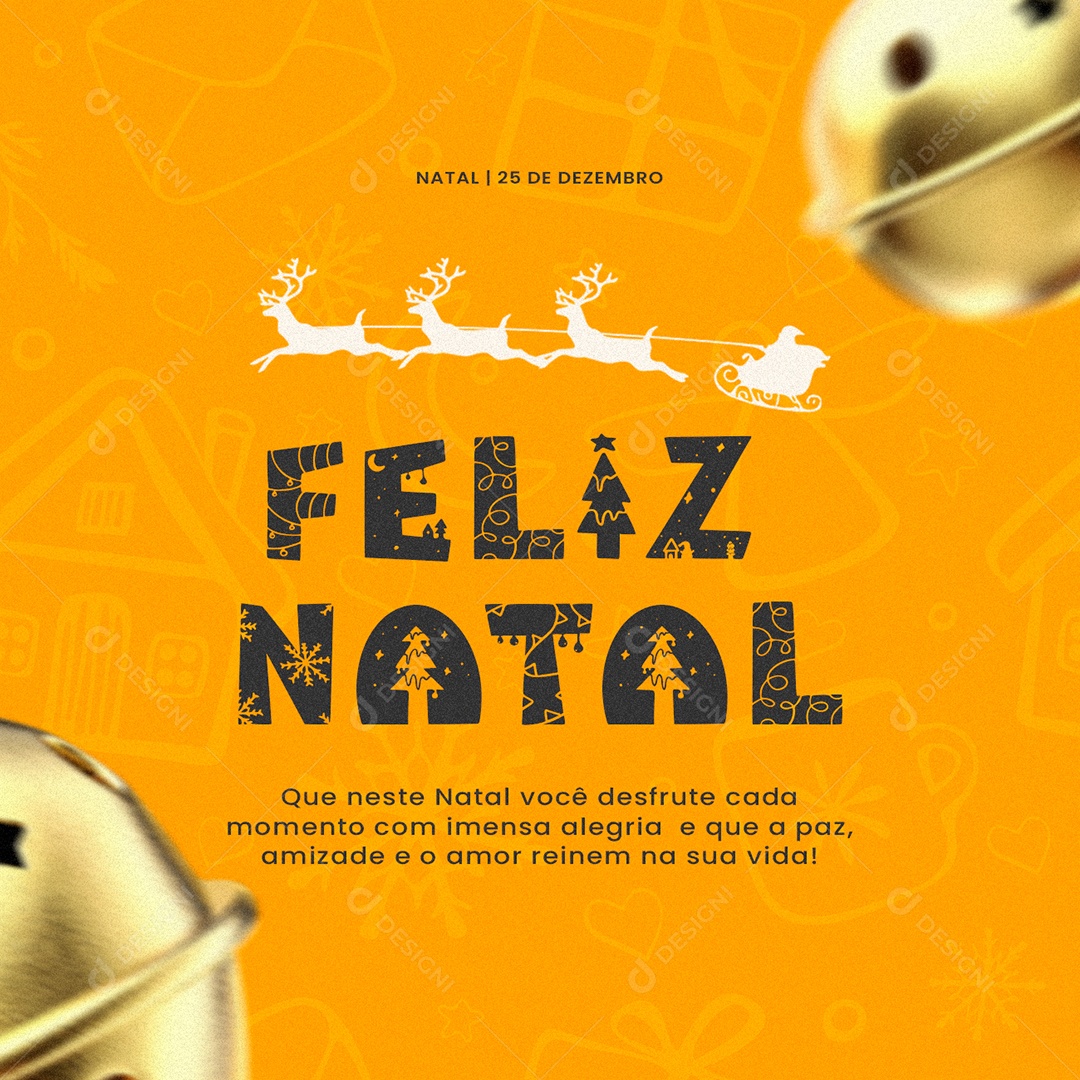 Que Neste Natal Você Desfrute Cada Momento Feliz Natal Social Media PSD Editável