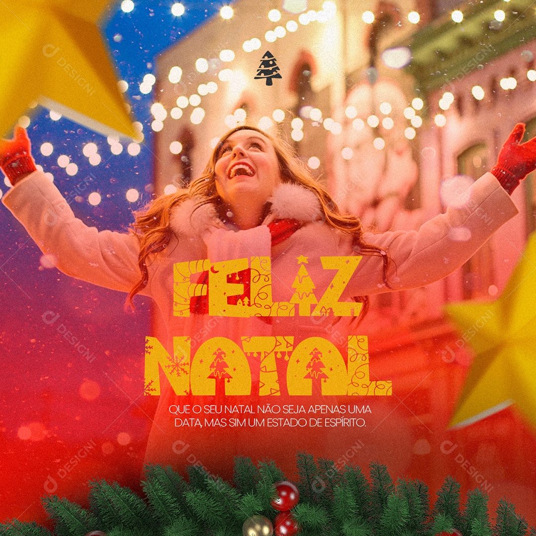 Que o Seu Natal não Seja Apenas Uma Data Feliz Natal Social Media PSD Editável