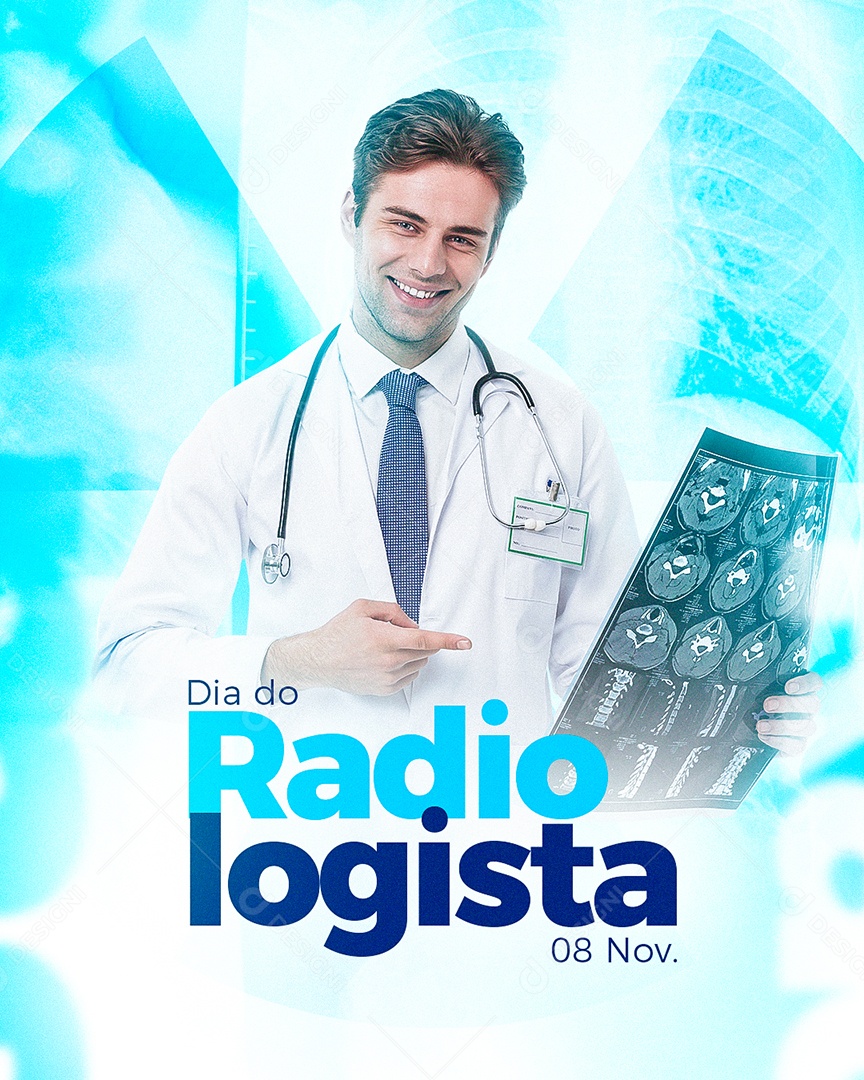 Dia do Médico Radiologista 08 de Novembro Social Media PSD Editável