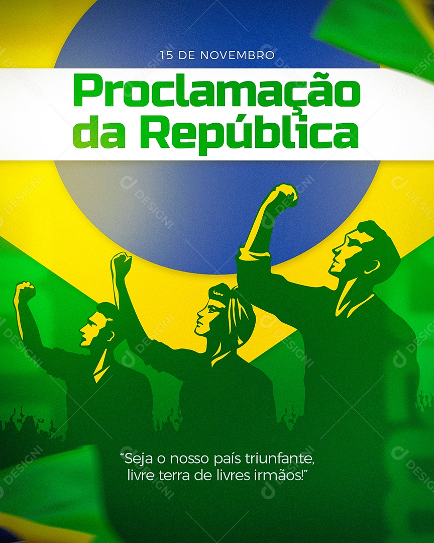 Proclamação Da República 15 de Novembro Social Media PSD Editável