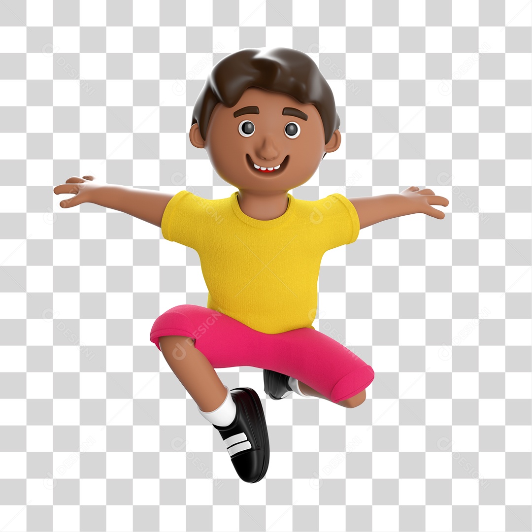 Personagem 3D Para Composição PNG Transparente