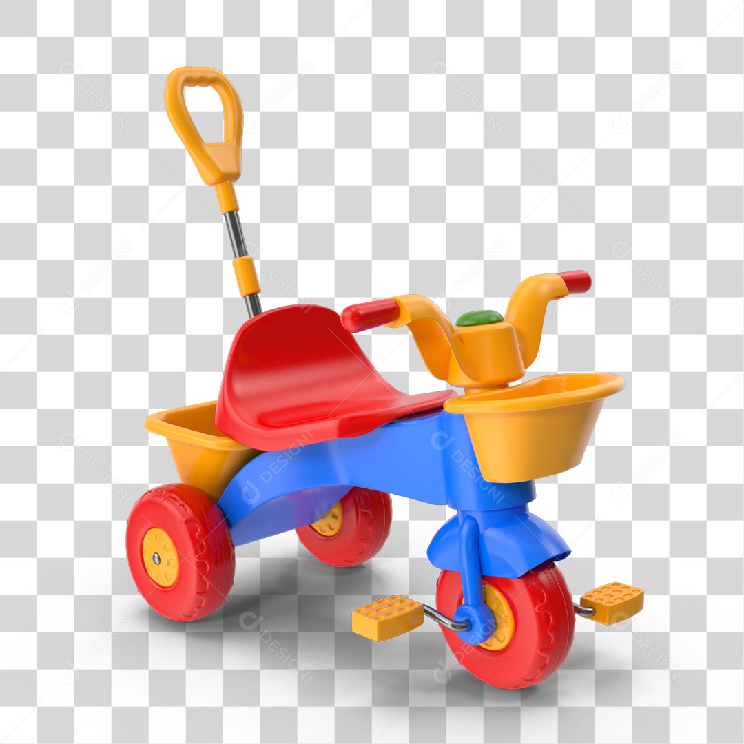 Element 3D Velocipede PNG Transparent No Background