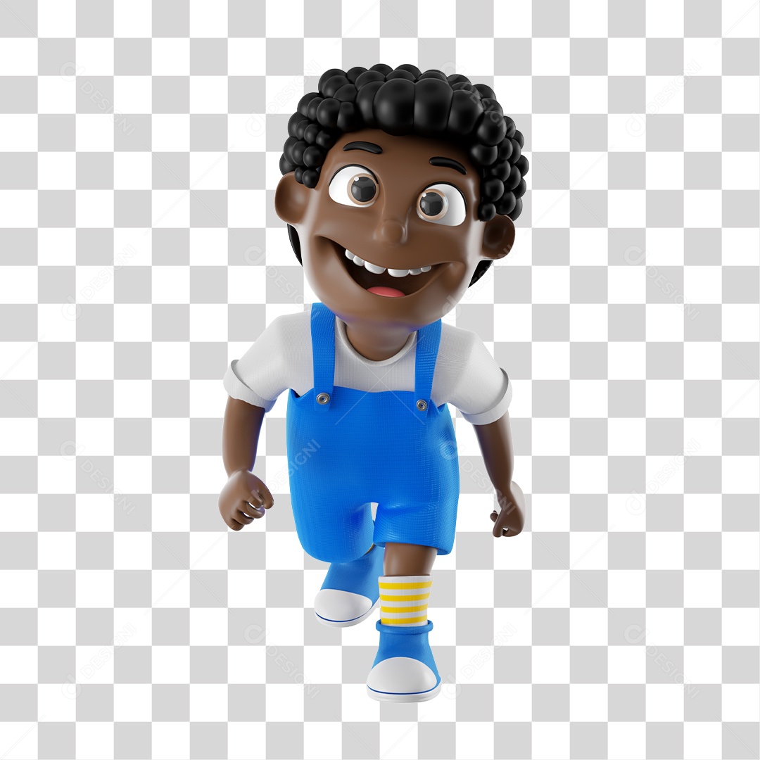 Ilustração 3D Menino Correndo PNG Transparente Sem Fundo