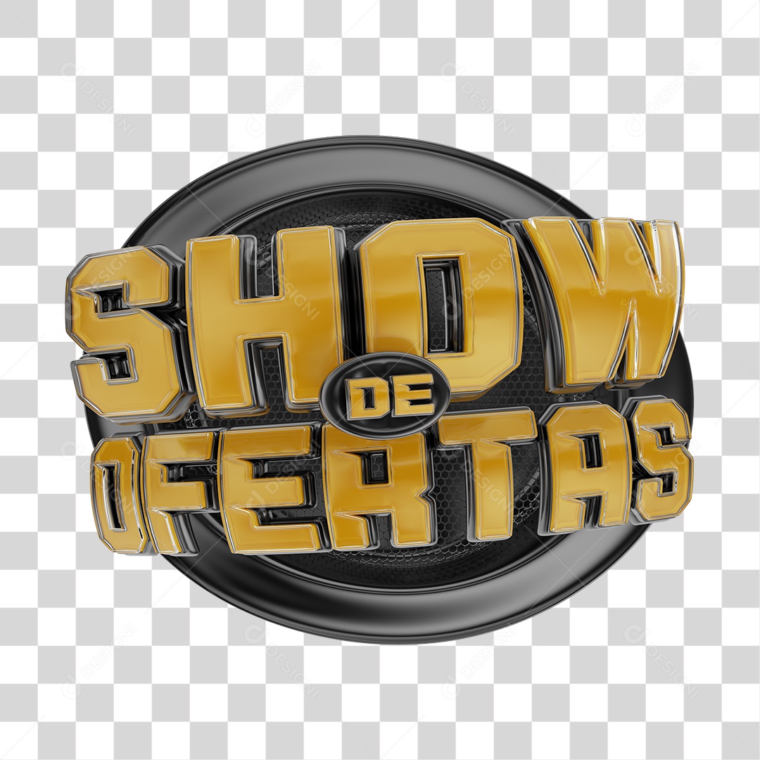 Selo 3D Para Composição Show de Ofertas PNG Transparente Sem Fundo