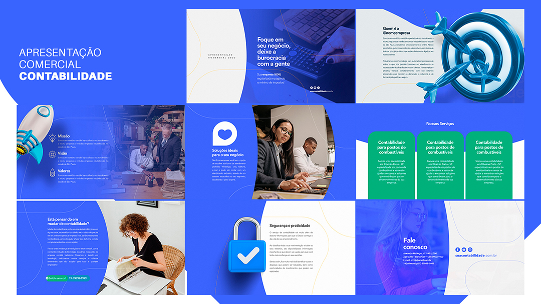 Apresentação Comercial Contabilidade PSD Editável