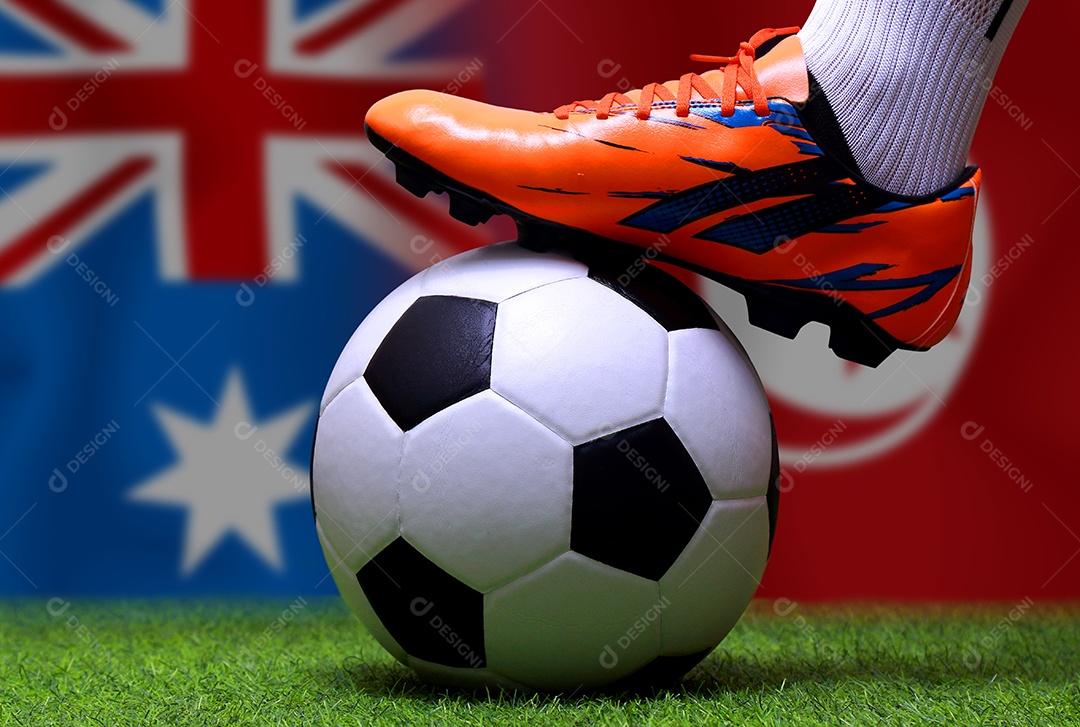 Competição da Copa de Futebol entre a Austrália nacional e a Tunísia nacional.
