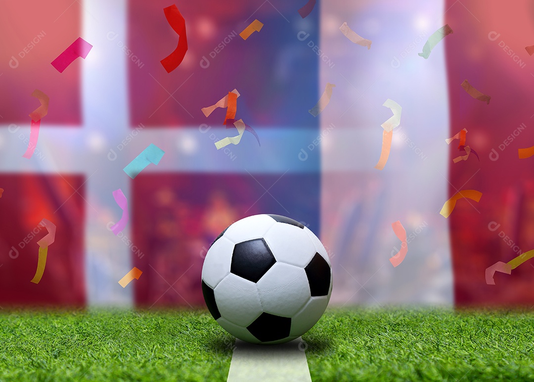 Competição da Copa de Futebol entre a Dinamarca nacional e a França nacional.