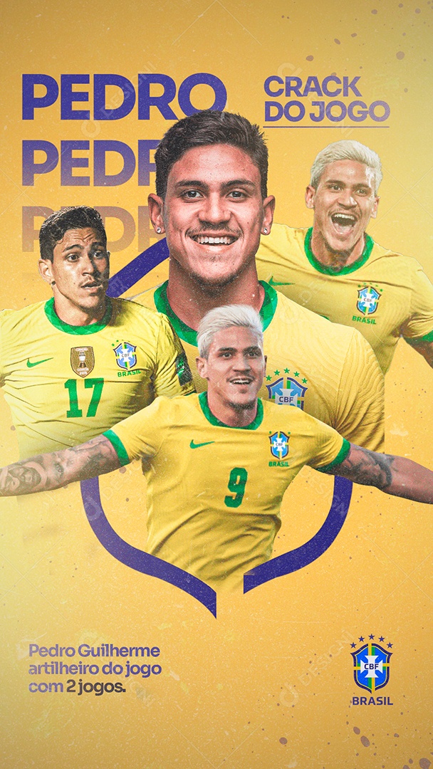 Story Copa do Mundo Crack Do Jogo Pedro Guilherme Social Media PSD Editável