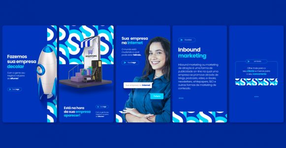 Coleção Stories Marketing Digital Social Media PSD Editável