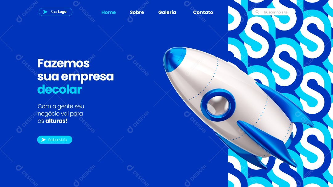 Landing Page Marketing Digital PSD Editável