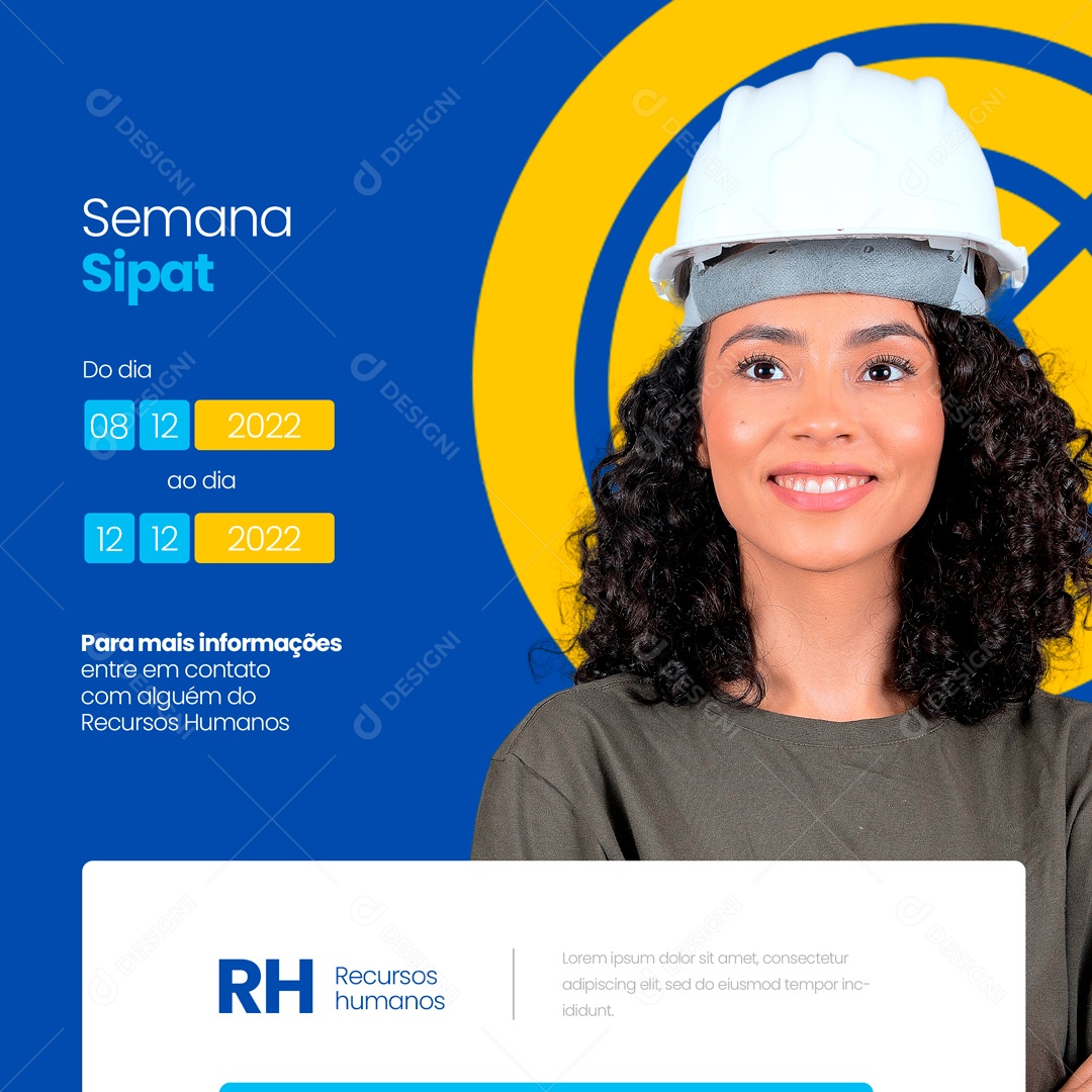 Semana Sipat Recursos Humanos RH Social Media PSD Editável