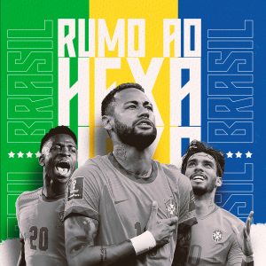 Brasil Rumo ao Hexa Futebol Copa Mundo Social Media PSD Editável