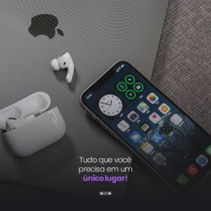 Tudo que você Precisa em um só Lugar! Loja de Celulares e Assistência Técnica Social Media PSD Editável