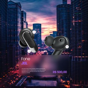 Loja de Celulares e Assistência Técnica Fone JBL Social Media PSD Editável