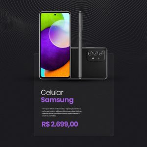 Loja de Celulares e Assistência Técnica Celular Samsung Social Media PSD Editável