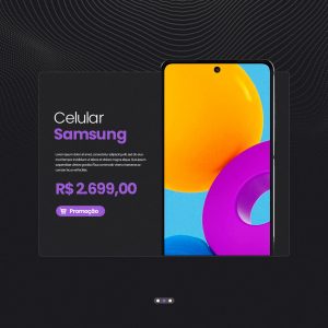 Loja de Celulares e Assistência Técnica Celular Samsung Social Media PSD Editável