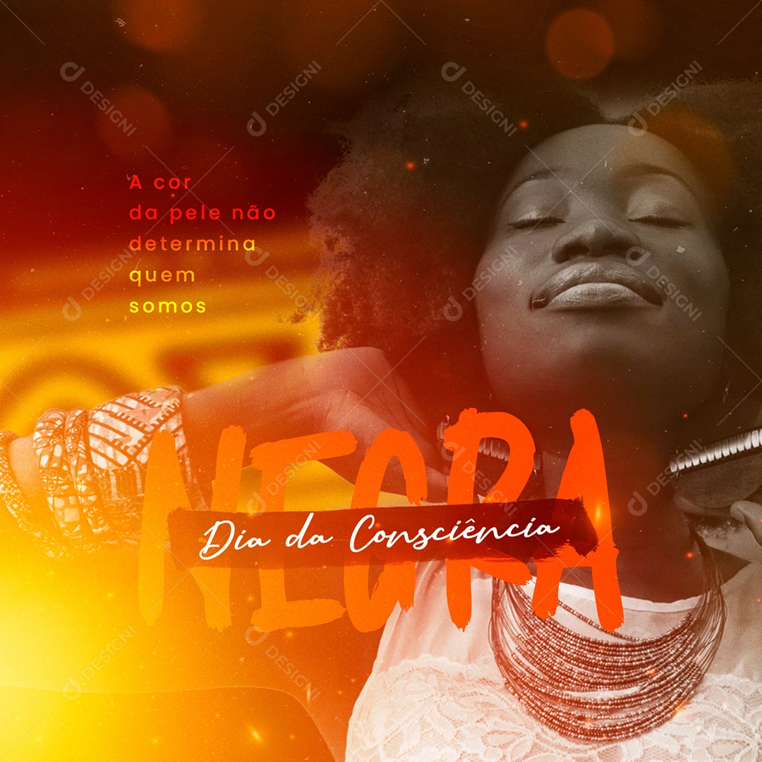 Dia da Consciência Negra 20 de Novembro Social Media PSD Editável