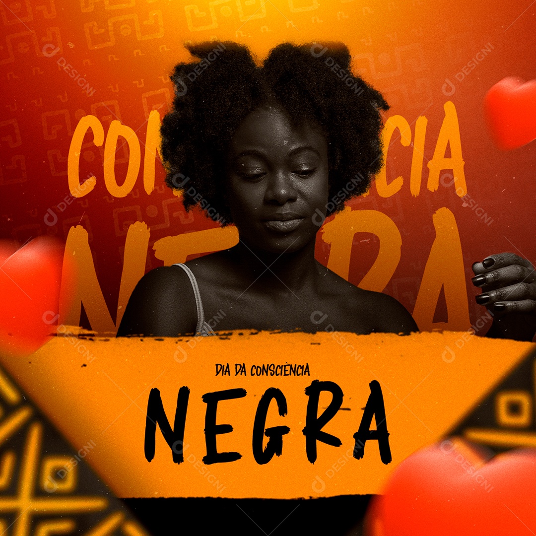 Dia da Consciência Negra 20 de Novembro Social Media PSD Editável