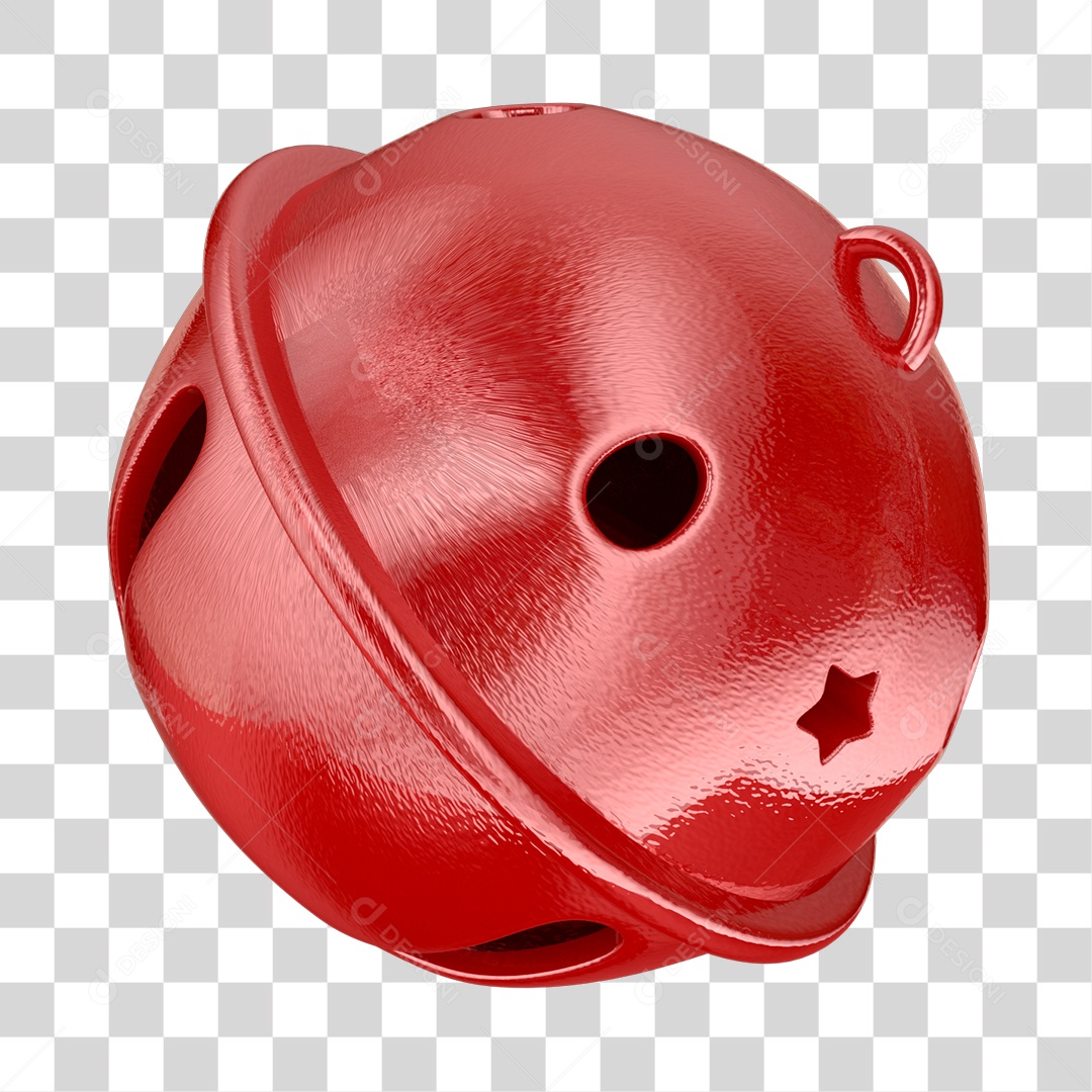 Sino Natalino Elemento 3D PNG Transparente