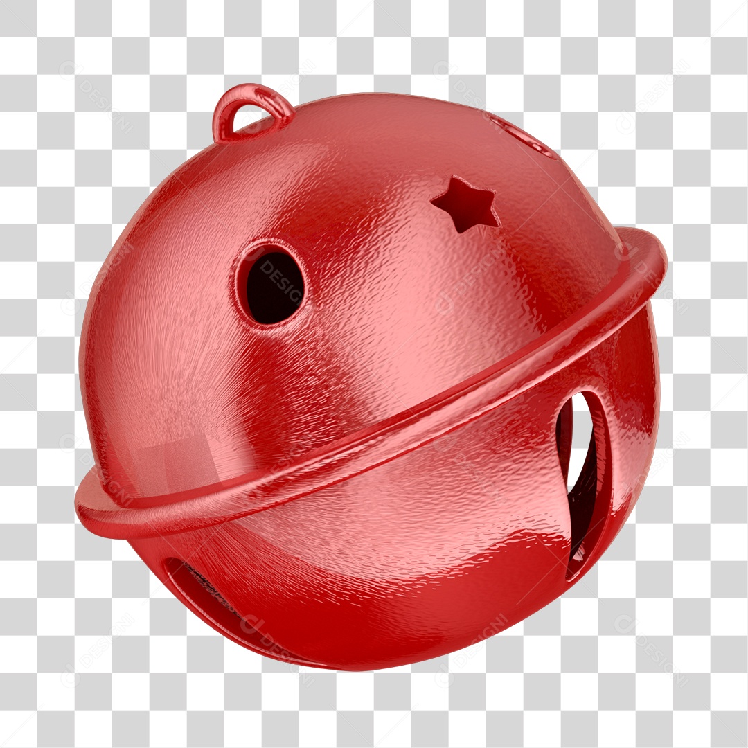 Sino Natalino Elemento 3D PNG Transparente