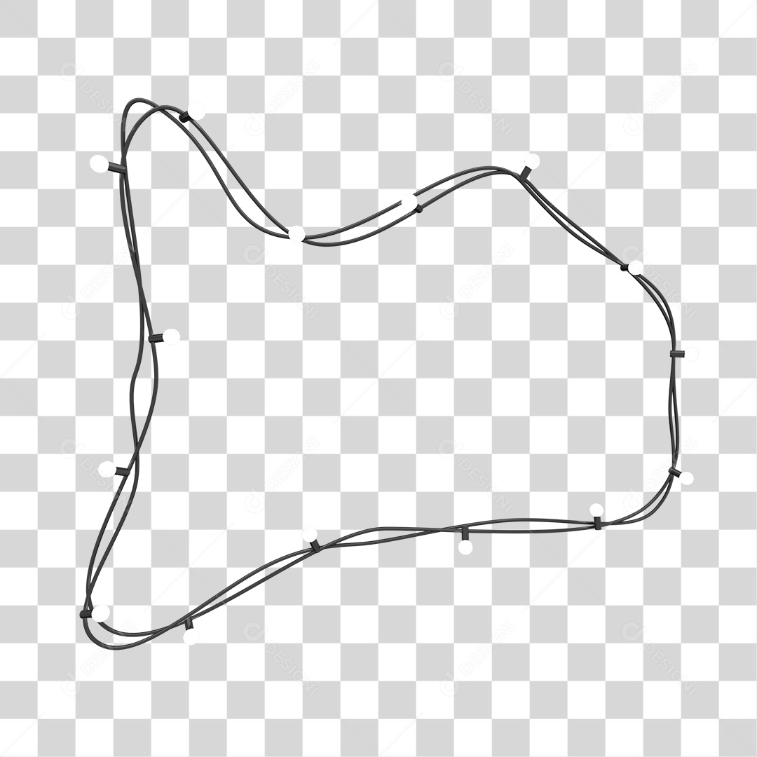 Enfeite Pisca Pisca Natalino Elemento 3D PNG Transparente