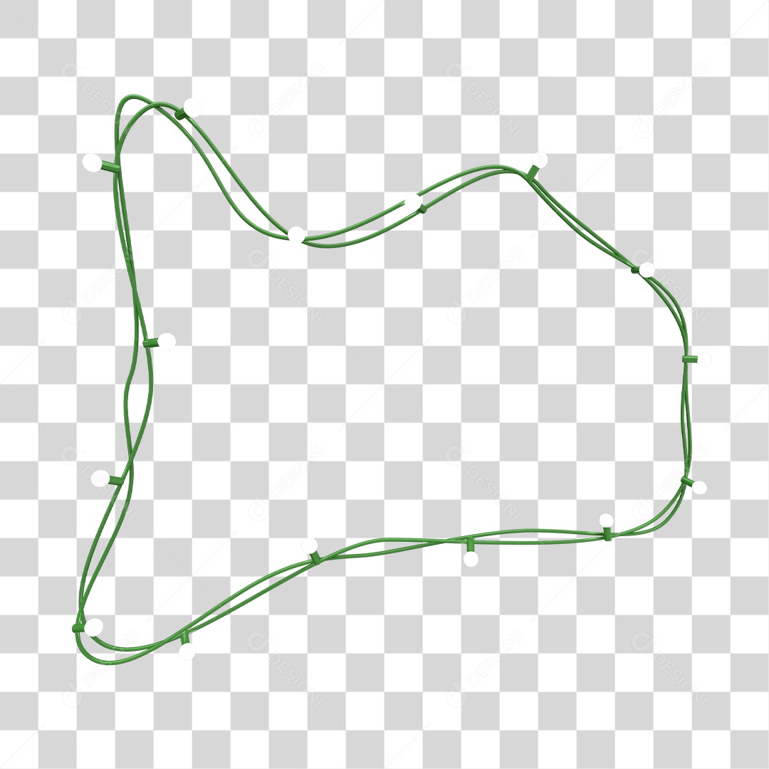 Enfeite Pisca Pisca Natalino Elemento 3D PNG Transparente