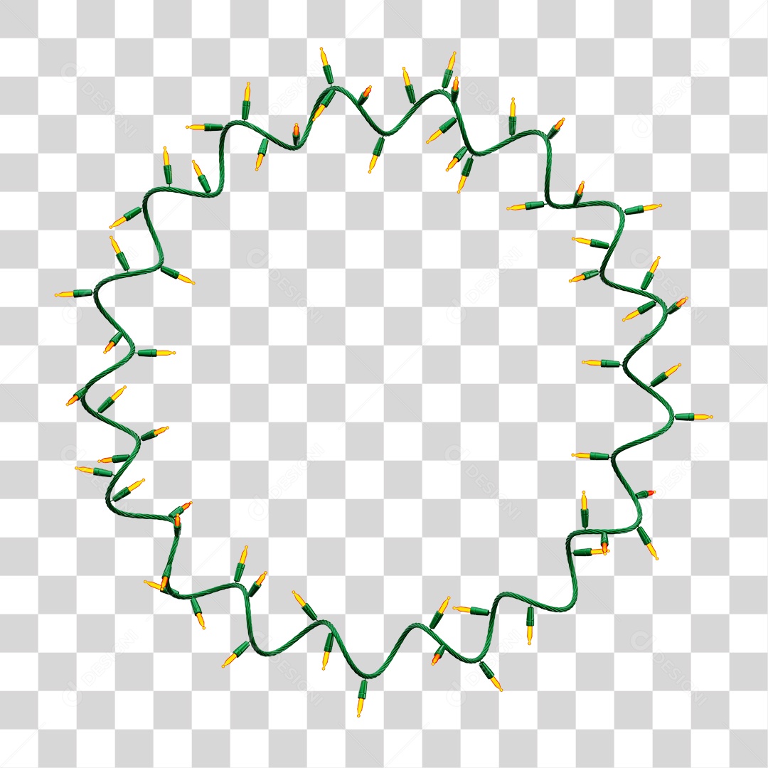 Enfeite Pisca Pisca Natalino Elemento 3D PNG Transparente