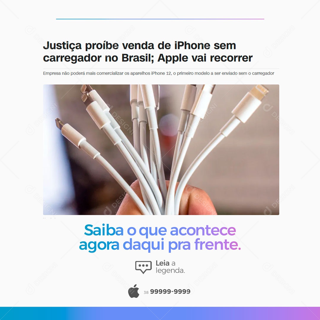 Assistência Técnica Especializada em Iphones Social Media PSD Editáve
