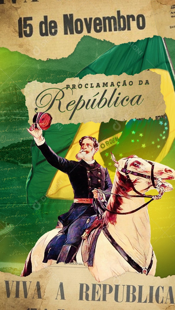 Story Proclamação Da República 15 de Novembro Social Media PSD Editável