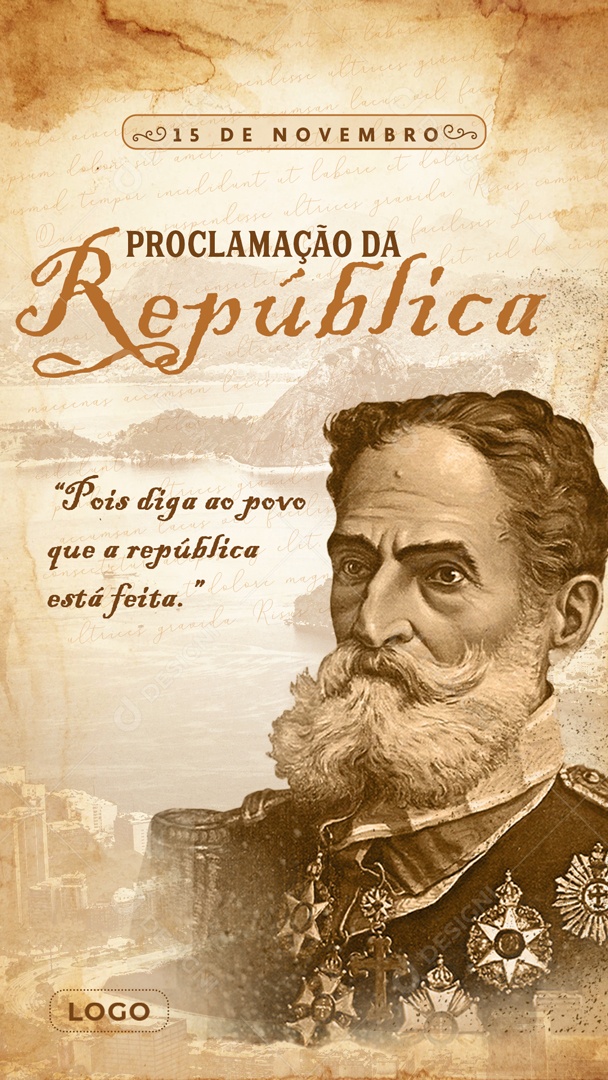 Story Proclamação Da República 15 de Novembro Social Media PSD Editável
