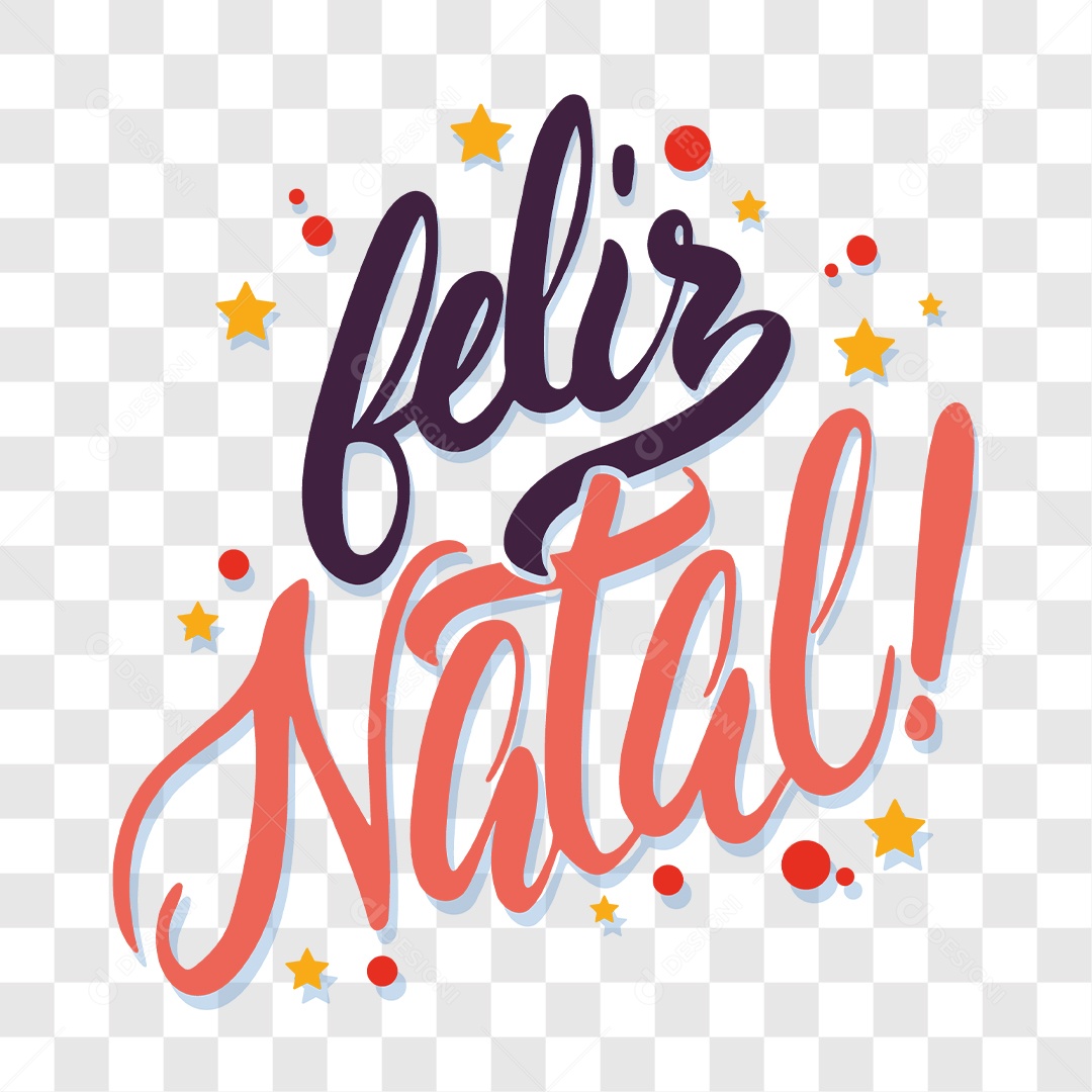 Lettering Feliz Natal EPS + PNG