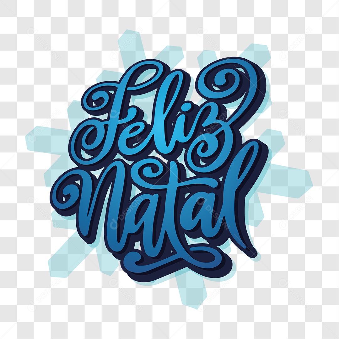 Lettering Feliz Natal EPS + PNG