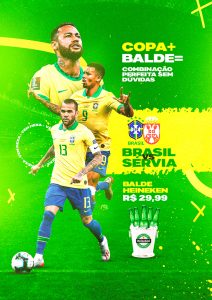 Copa + Balde Futebol Copa Mundo Cervejaria Social Media PSD Editável