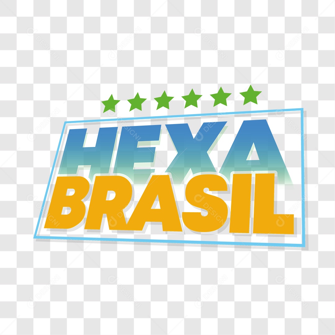 Lettering Hexa Brasil EPS + PNG