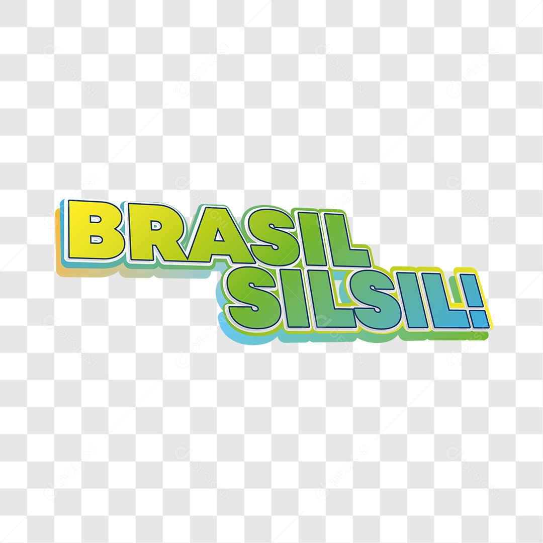 Lettering Brasil Sil Sil EPS + PNG
