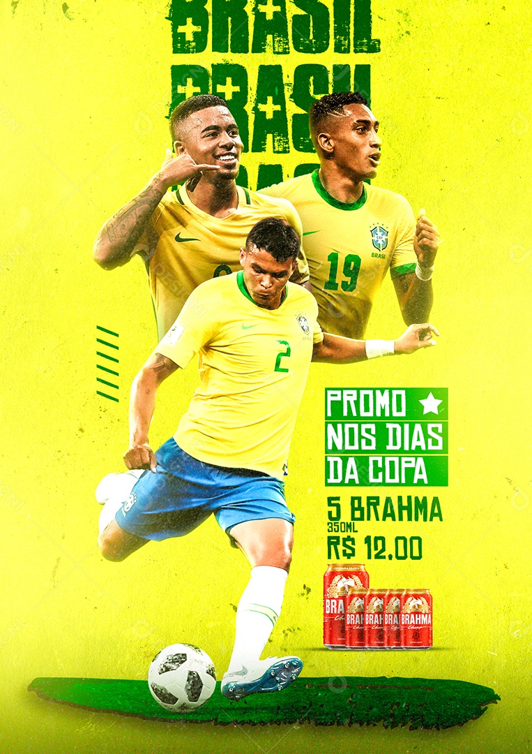 Promo nos Dias da Copa Futebol Copa Mundo Social Media PSD Editável