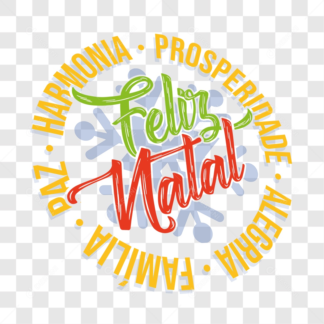 Lettering Feliz Natal EPS + PNG