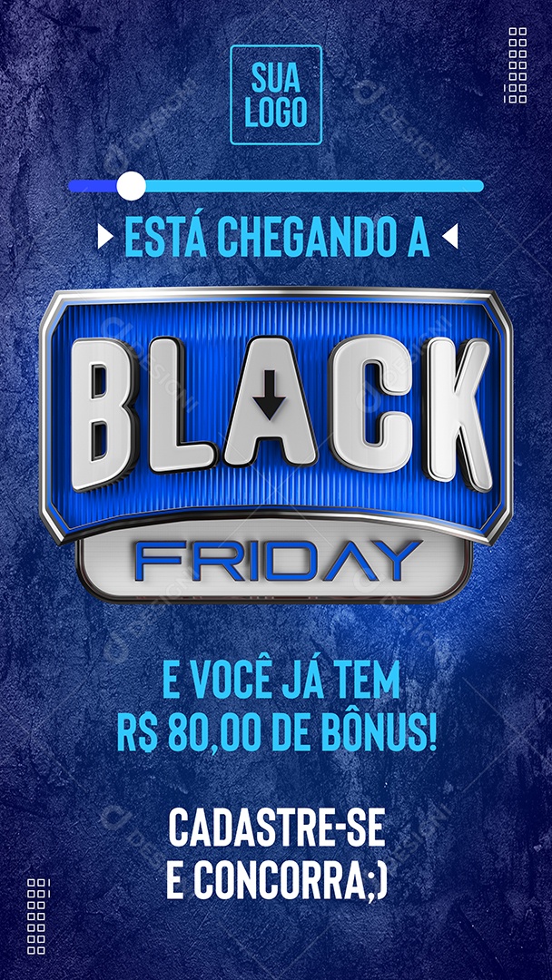 Story Está Chegando Black Friday Social Media PSD Editável