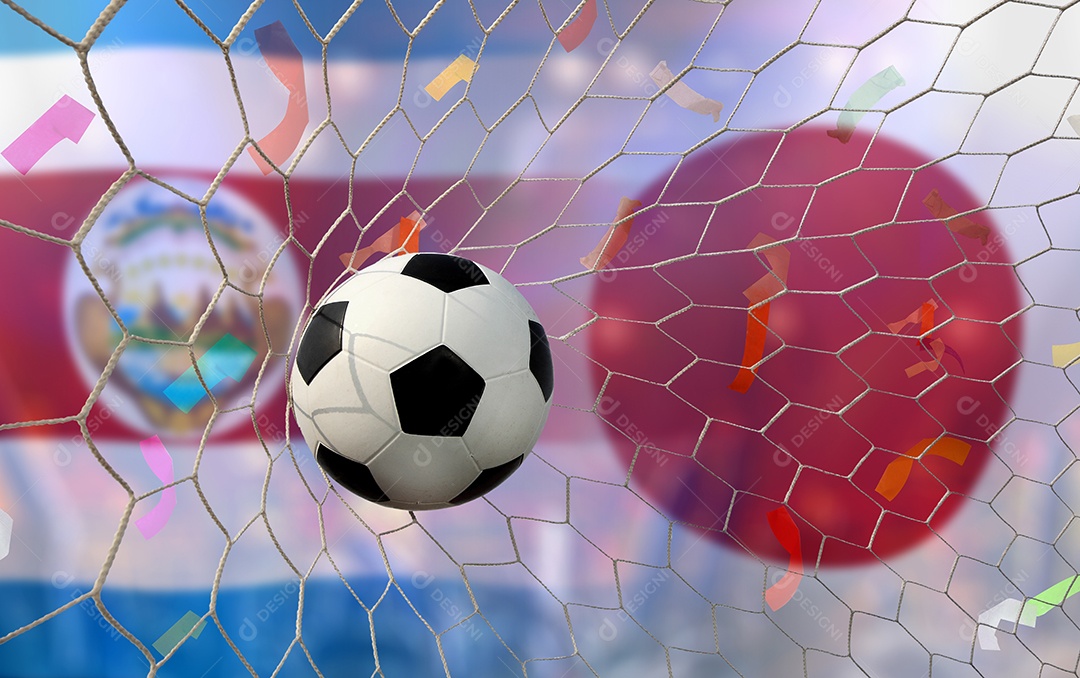 Competição da Copa de Futebol entre a Costa Rica nacional e o Japão nacional.