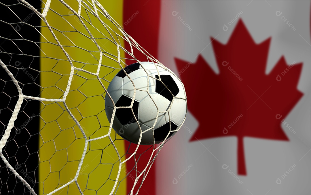Competição da Copa de Futebol entre a Bélgica nacional e a nacional do Canadá.