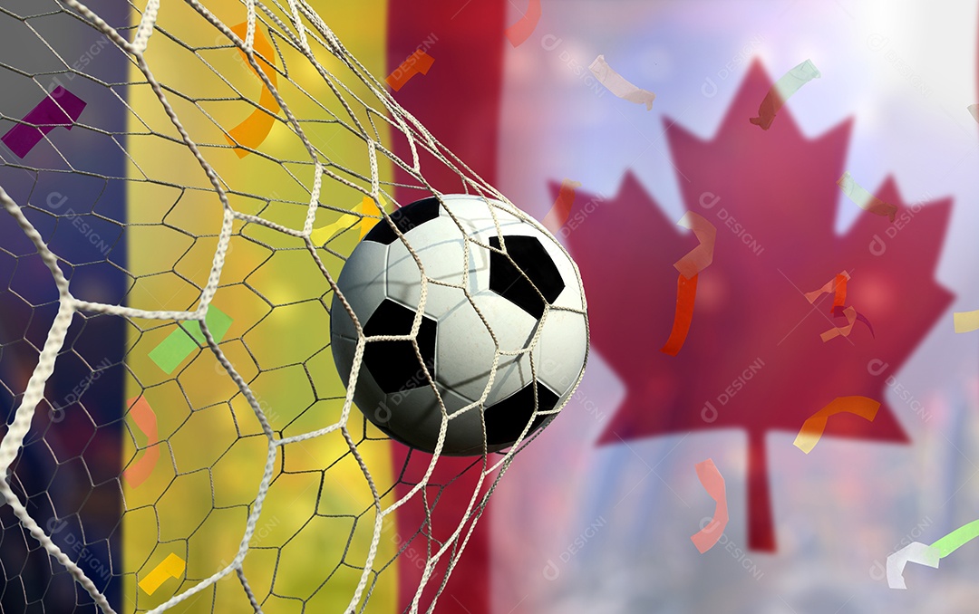 Competição da Copa de Futebol entre a Bélgica nacional e a nacional do Canadá.